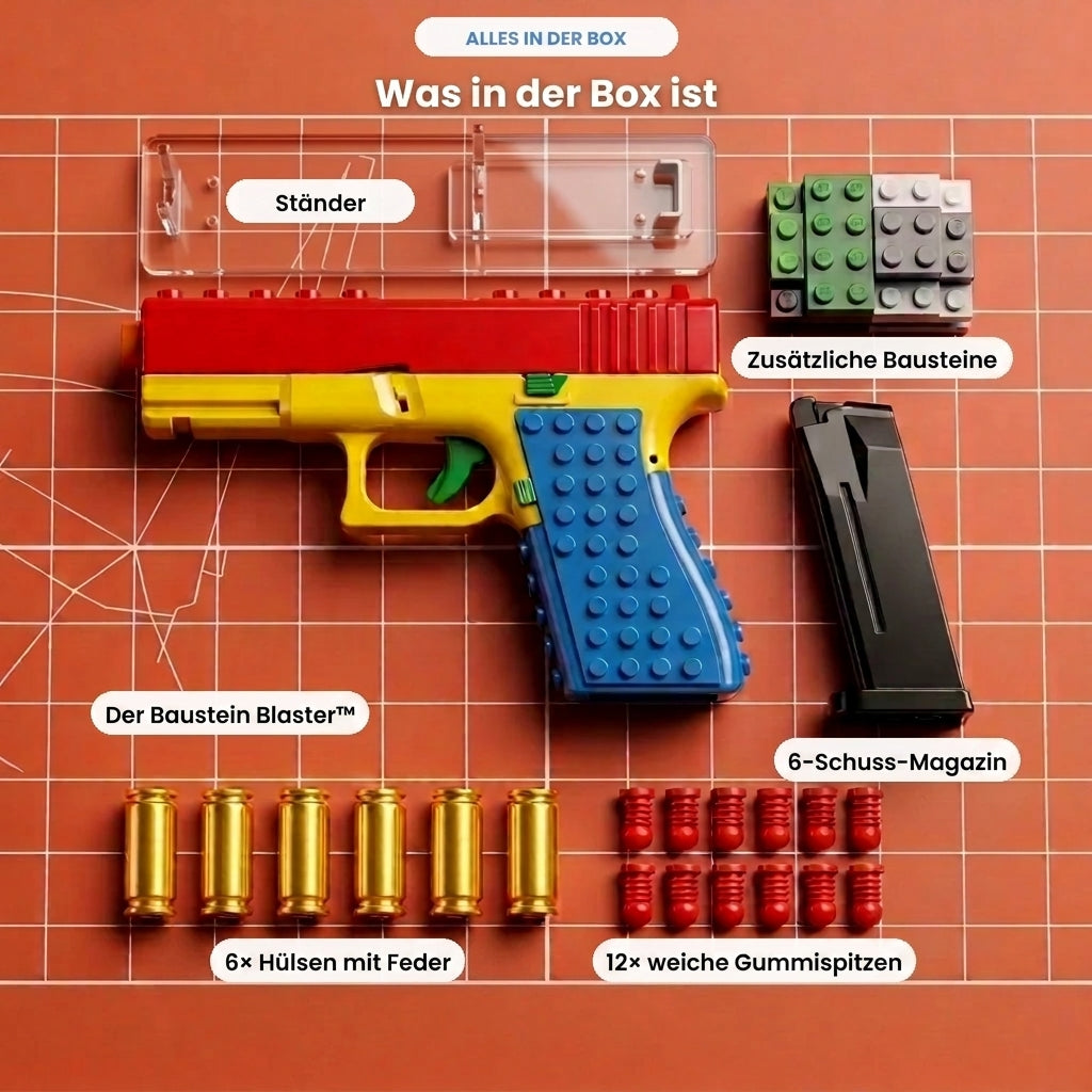 Baustein Blaster mit echter Mechanik
