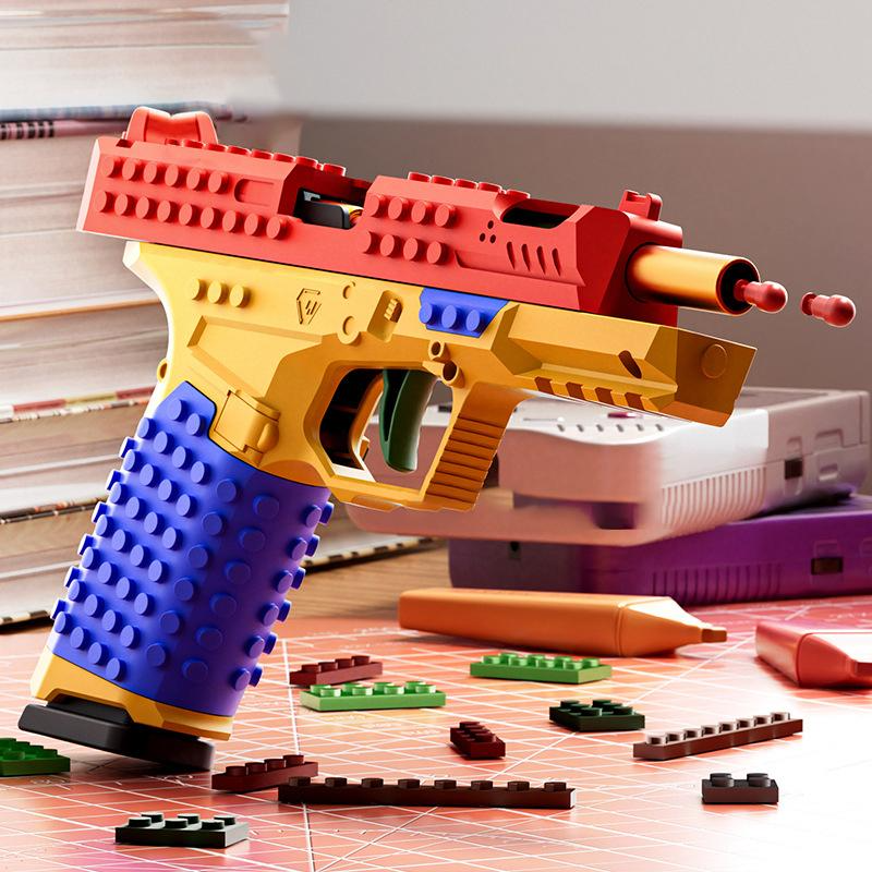 Baustein Blaster mit echter Mechanik