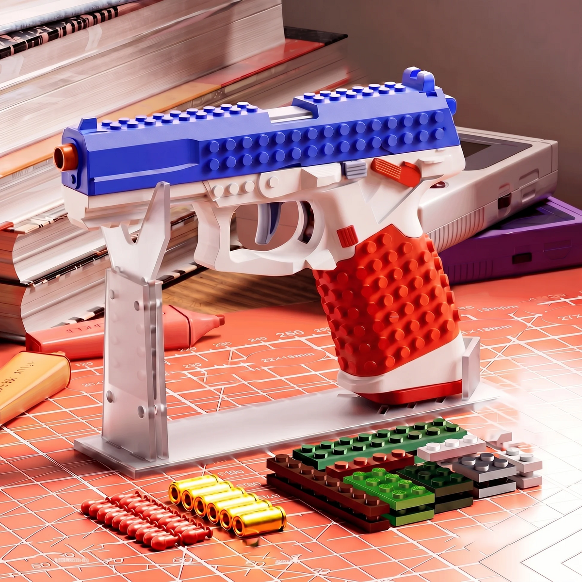 Baustein Blaster mit echter Mechanik